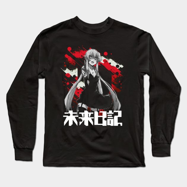 Yukiteru Amano Diary Of A Reluctant Hero Long Sleeve T-Shirt by A Cyborg Fairy